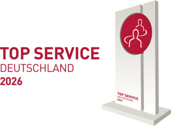AGL gehört zu den kundenorientiertesten Unternehmen Deutschlands Auszeichnung Top Service Deutschland 2026 für exzellente Kundenorientierung.